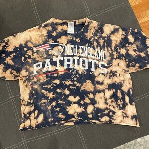 Patriots bleached dye tee